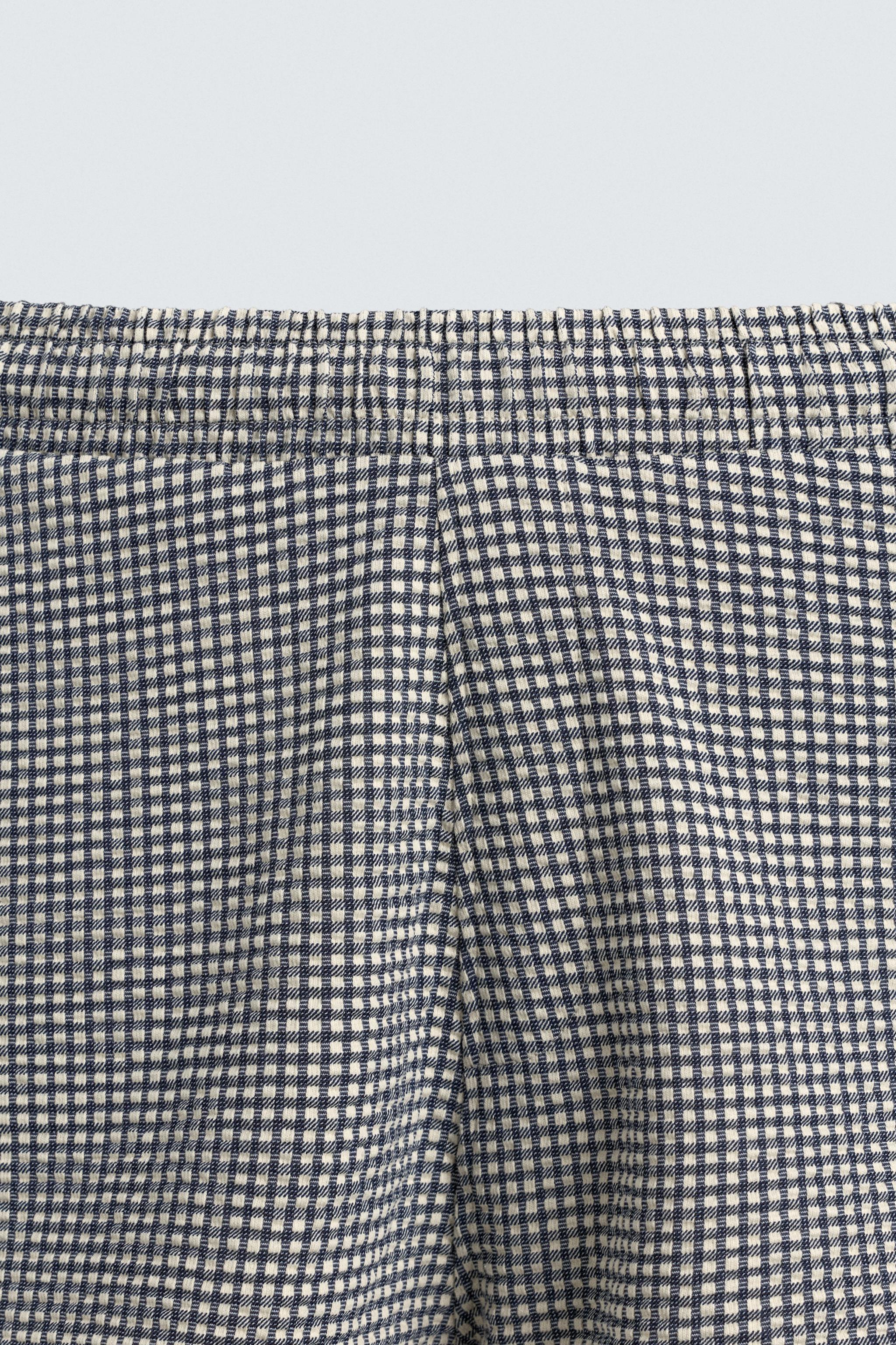REGULAR FIT SEERSUCKER SHORTS